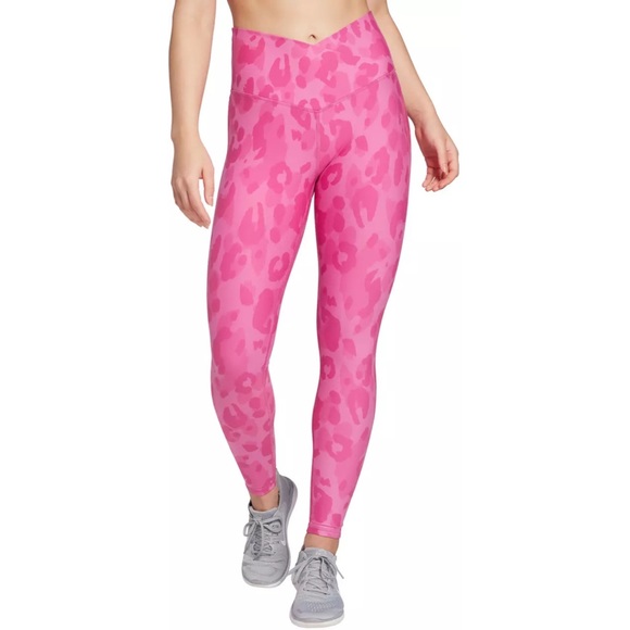 DSG Pants - NWT DSG Performance Leggings Momentum Wrap Waist Tight Tonal Leopard Daring